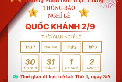 THÔNG BÁO NGHỈ LỄ-QUỐC KHÁNH 02/9.