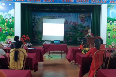 Hội thi Giáo viên nuôi dưỡng giỏi cấp trường năm học 2023-2024. Trường MN Trực Thắng.