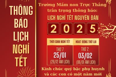 Thông báo lịch nghỉ Tết nguyên Đán 2025