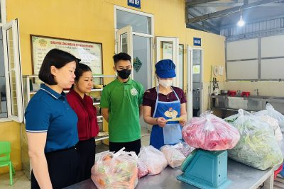 Bếp ăn trường MN Trực Thắng-Nơi từng bữa ăn được chuẩn bị bằng cả trách nhiệm và tình yêu dành cho trẻ.