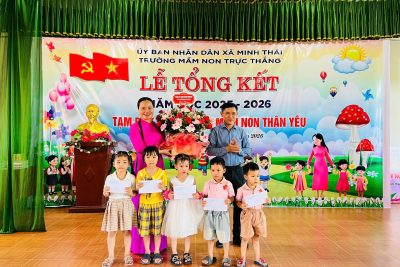 DẤU ẤN MỘT NĂM HỌC – CHẮP CÁNH NHỮNG ƯỚC MƠ. TRƯỜNG MẦM NON TRỰC THẮNG TỔ CHỨC THÀNH CÔNG  LỄ TỔNG KẾT NĂM HỌC 2025 – 2026 VÀ CHƯƠNG TRÌNH “TẠM BIỆT TRƯỜNG MẦM NON THÂN YÊU”